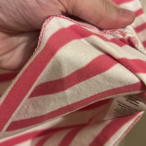 Talbots Petite SS Striped Dress with Fish Print - Picture 8 of 8